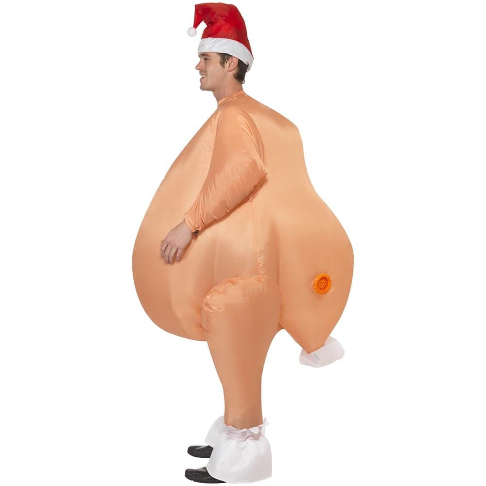 Costume Gonfiabile Da Tacchino Di Natale Per Adulto Taglia Unica - Foto 3