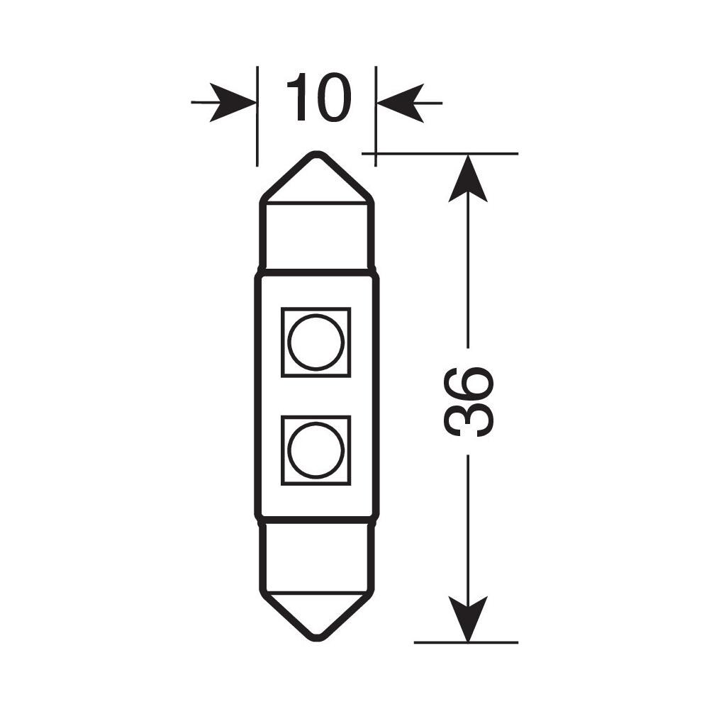 da Siluro Hyper-led 10x36mm. 2smd (6chips)  - Foto 5
