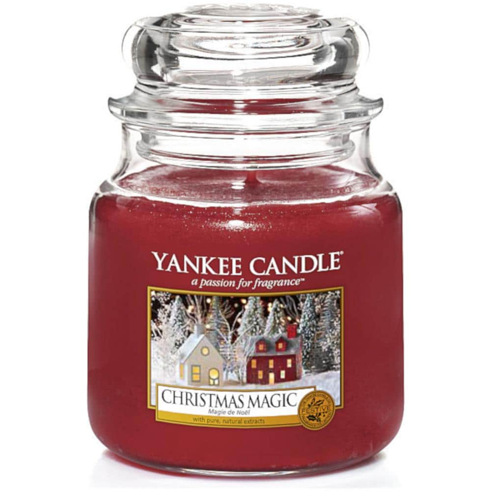 Candela Christmas Magic Giara Media Yankee Candle Rosso - Foto 5