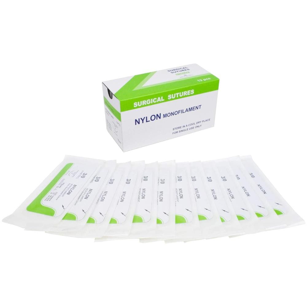 Sutura Discussione (12 Pezzi) Miglior Sutura Practice Discussione Per Studenti Di Medicina Medici Dentisti Infermieri E Veterinari Nylon 30 Sutura Discussione Sutura Kit Add-on - Foto 1