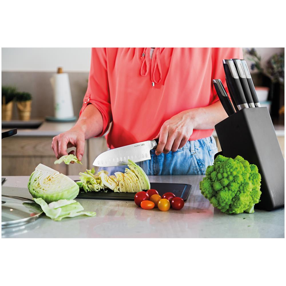 Coltello Santoku Graphite 17,5 Cm - Leo - Foto 3