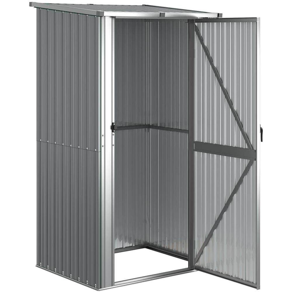 Capanno da Giardino Grigio 118,5x97x209,5 cm in Acciaio Zincato - Foto 3