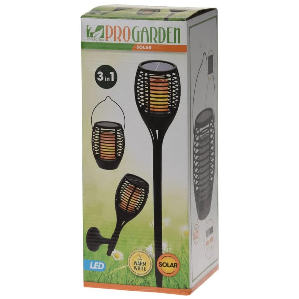Lampada Solare A Led Da Giardino 3 In 1 Nera - Foto 6