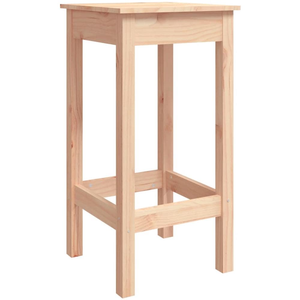 Sgabelli da Bar 2 pz 40x40x78 cm in Legno Massello di Pino - Foto 2