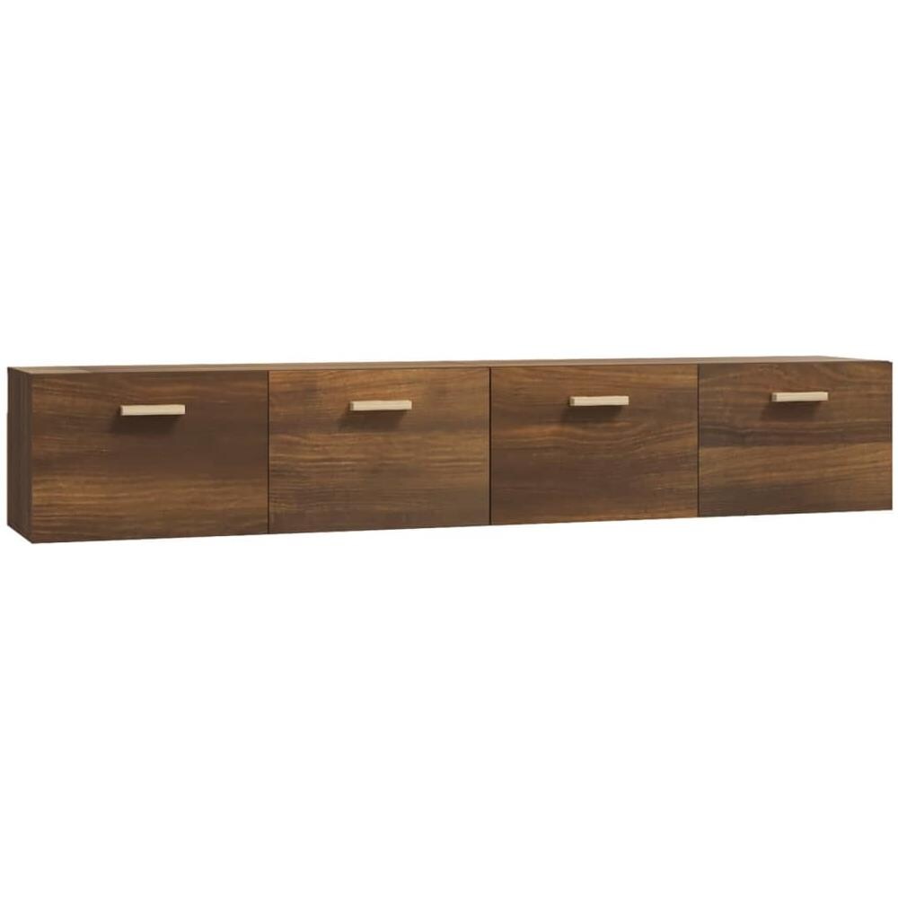 Mobili Parete 2 Pz Rovere Marrone 100x36,5x35 Cm In Multistrato - Foto 2