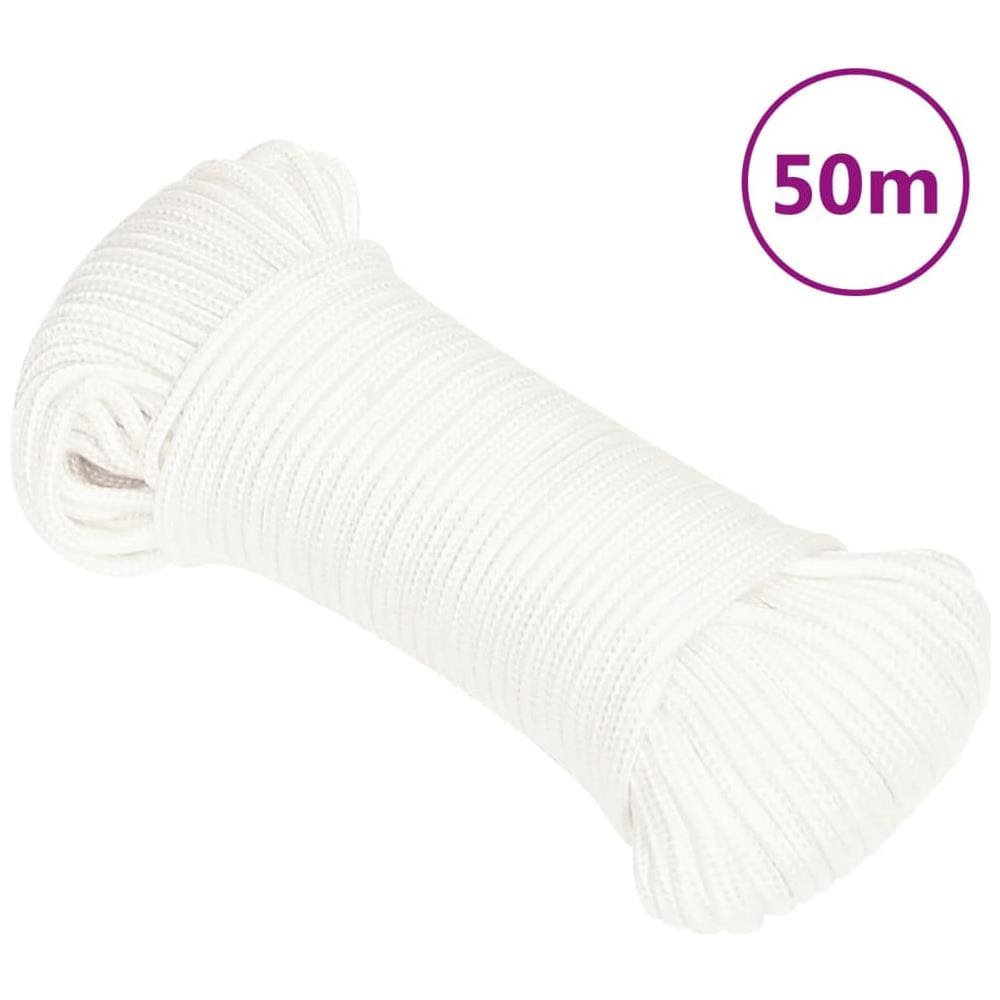 Corda Nautica Completamente Bianca 5 mm 50 m in Polipropilene - Foto 1