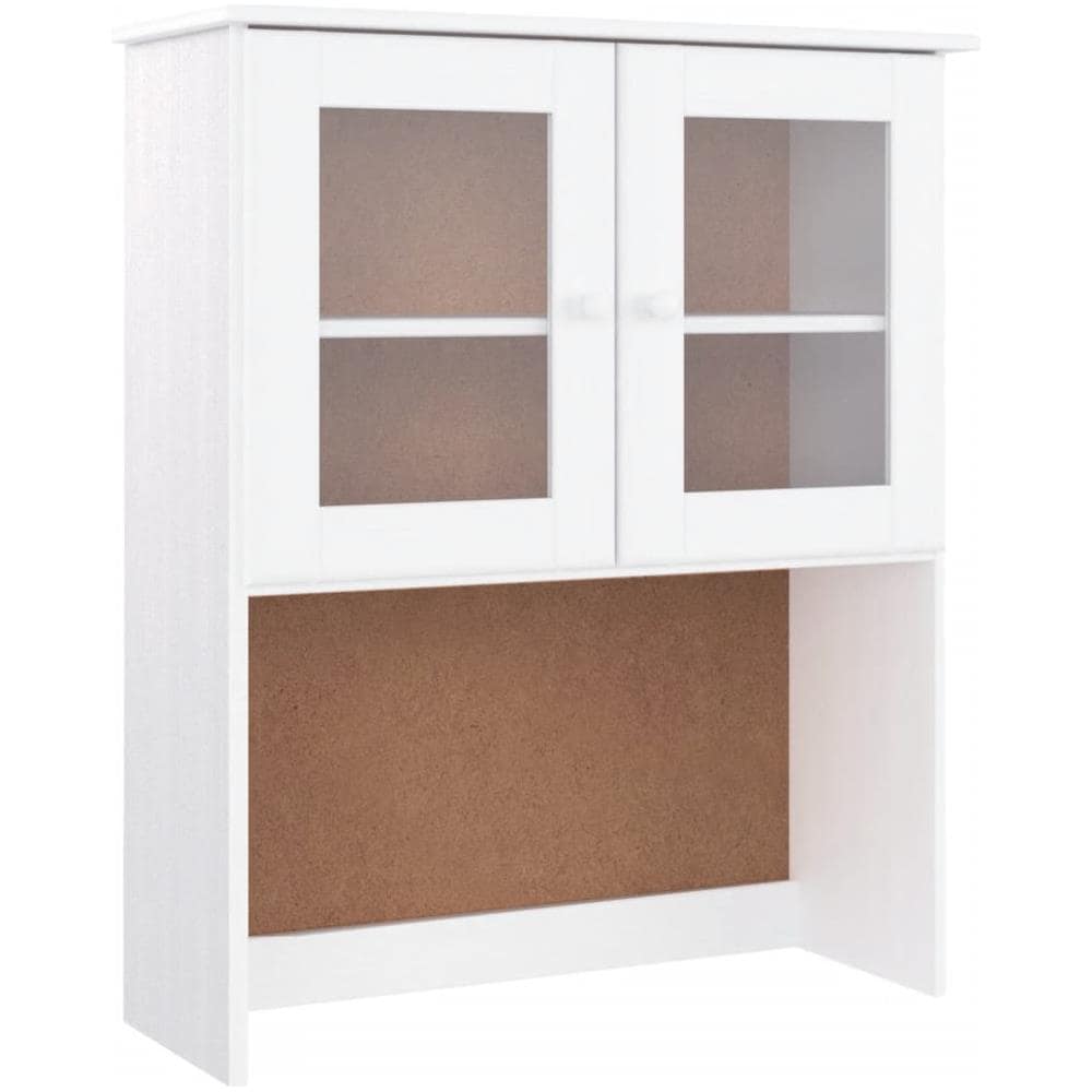 Piano Comò Alta Bianco 77x30x92 Cm In Legno Massello Di Pino - Foto 2