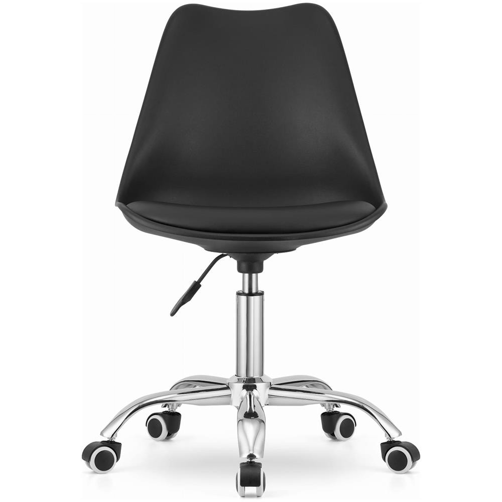 Sedia da ufficio girevole Valora VIRO nera con cuscino in ecopelle - Foto 2