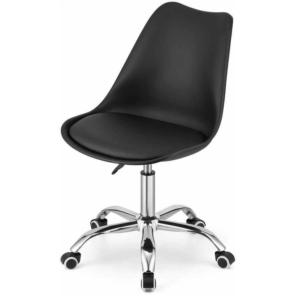 Sedia da ufficio girevole Valora VIRO nera con cuscino in ecopelle - Foto 5