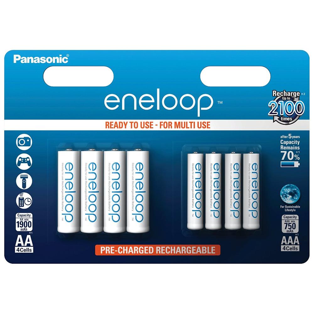 Panasonic Combipack 1x4 Mignon AA + 1x4 Micro AAA - Europa - Foto 1