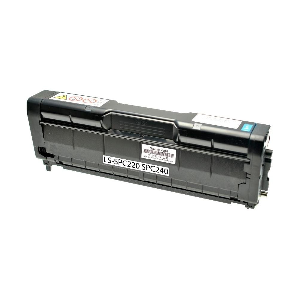 TONER COMPATIBILE -  K241 Ciano Per Ricoh Aficio Sp C240, c221, c222, c240 Type Sp C220e Capacità 2.000 Pagine - Foto 1