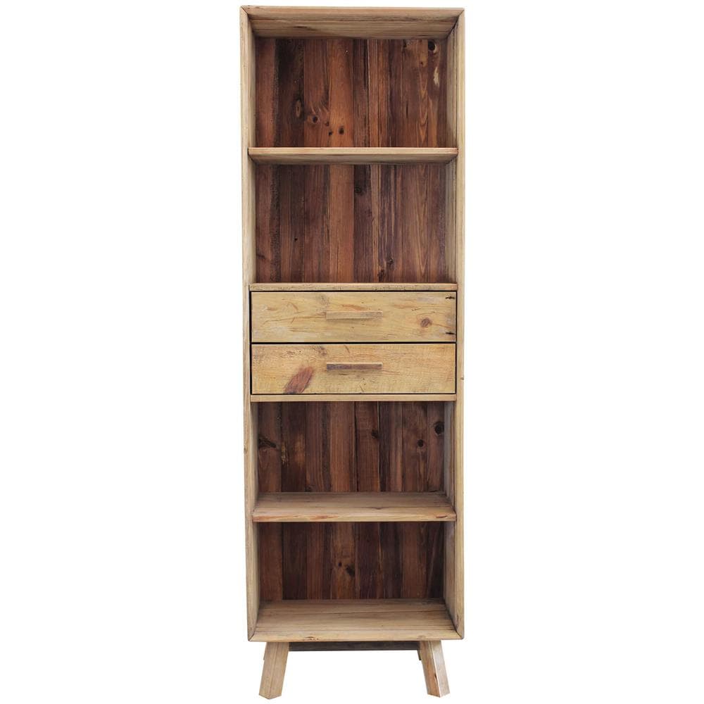 Pinus - Libreria Con 2 Cassetti E 4 Ripiani - Foto 2