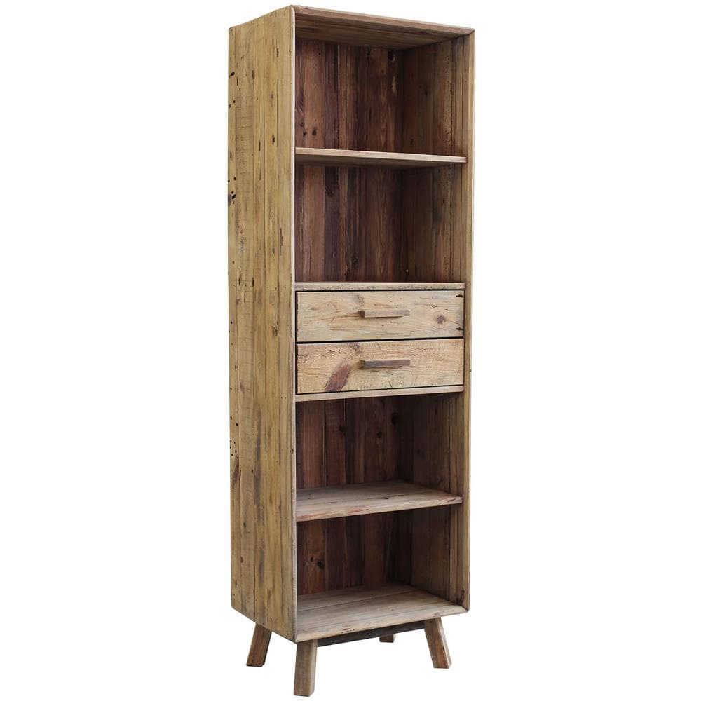 Pinus - Libreria Con 2 Cassetti E 4 Ripiani - Foto 1