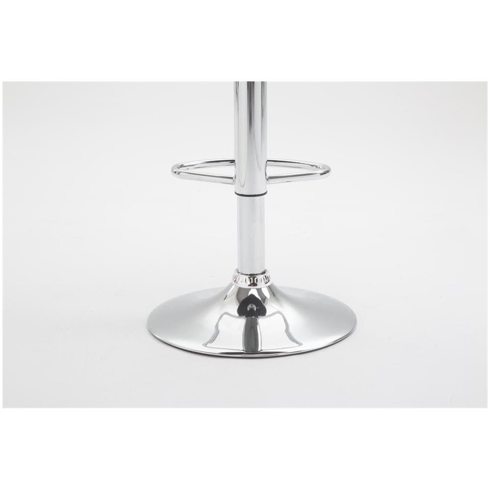 Sgabello Design Lazio In Similpelle I Sgabello Girevole Con Poggiapiedi I Sedia Alta Da Cucina Regolabile 83-104 CM I Sgabello Bar Imbottito Verde - Foto 4