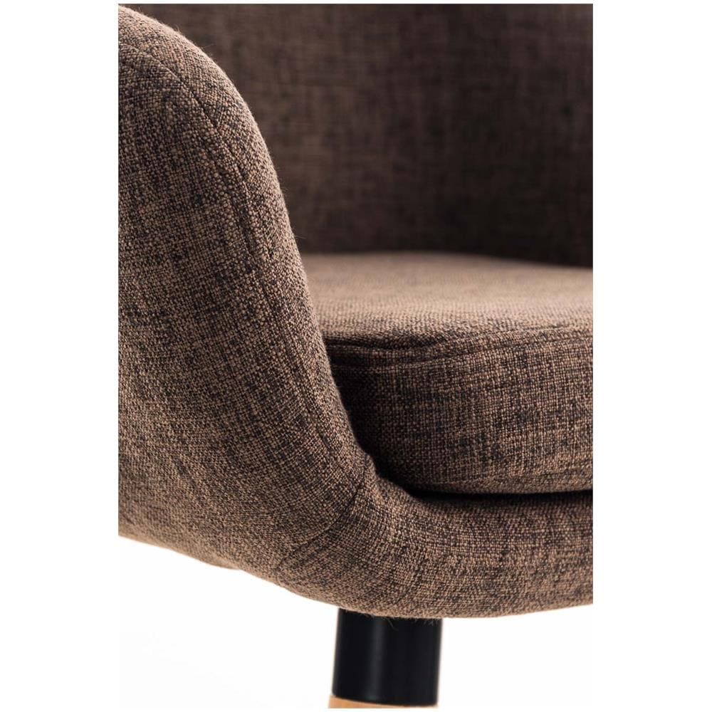 Grant - Set di 2 sgabelli da Bar con Imbottitura di Alta qualità e Rivestimento in Tessuto, con Struttura a 4 Piedi, in Legno - Foto 5