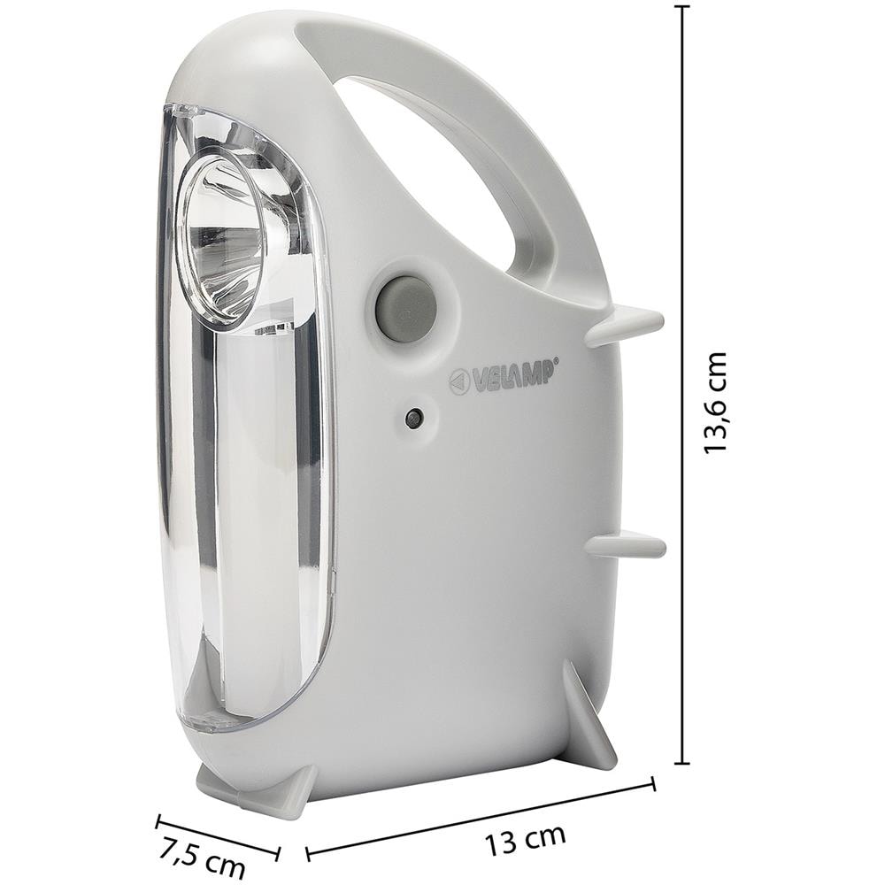 Lampada Emergenza Portatile Ricaricabile Led 170 Lm Mini Ovidea - Foto 2
