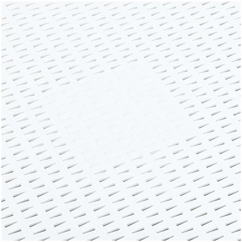 Tavolino Bianco 54x54x36,5 Cm In Plastica - Foto 2