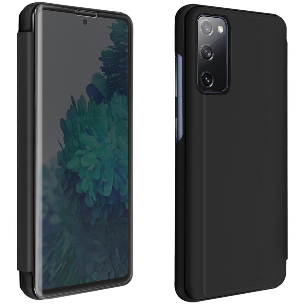 Custodia Samsung Galaxy S20 Fe Sportellino Translucido Specchio Supporto Nero - Foto 1
