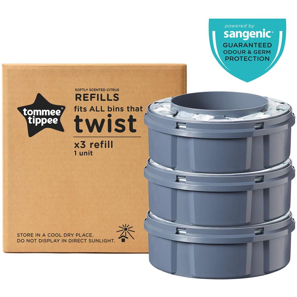 Twist Quindi Su Avanzate Nappy Sullo Smaltimento Sangenic Tec Ricariche Confezione Da 3 (compatibile Con Sangenic Tec Ruotarlo E Farlo Scattare Bins) - Foto 1