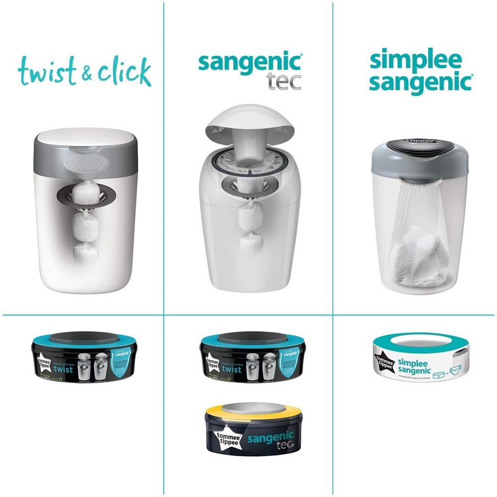 Twist Quindi Su Avanzate Nappy Sullo Smaltimento Sangenic Tec Ricariche Confezione Da 3 (compatibile Con Sangenic Tec Ruotarlo E Farlo Scattare Bins) - Foto 4