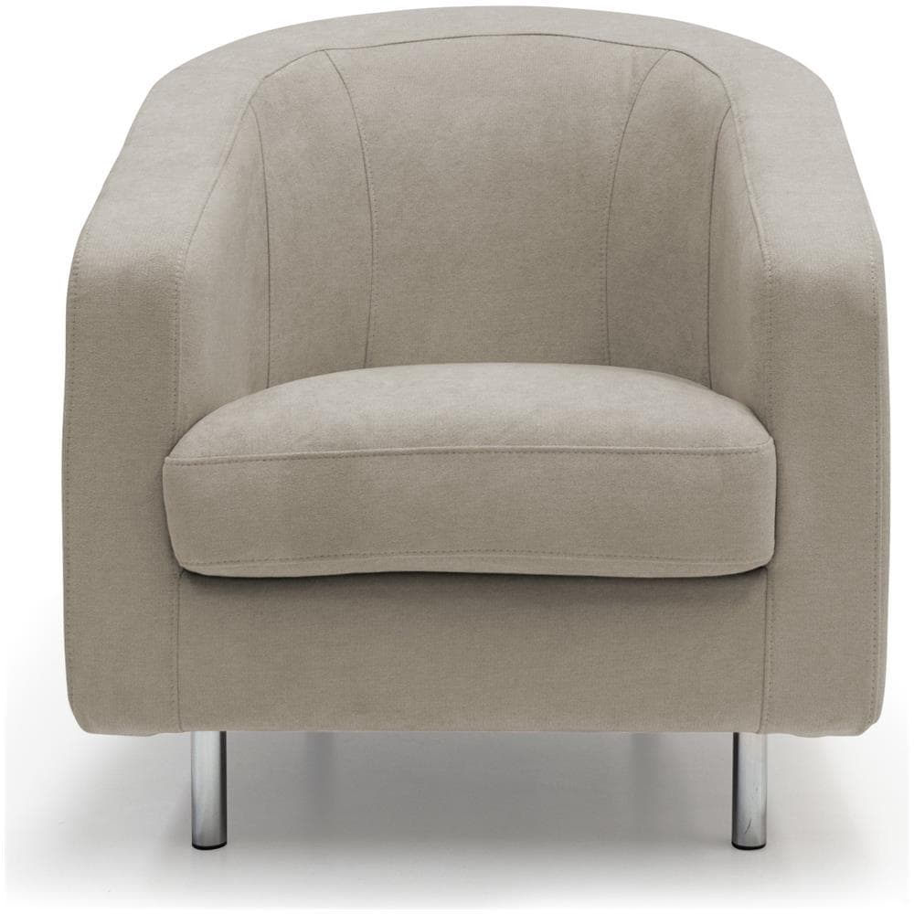 Poltrona Sally In Tessuto Made In Italy Beige - Foto 1