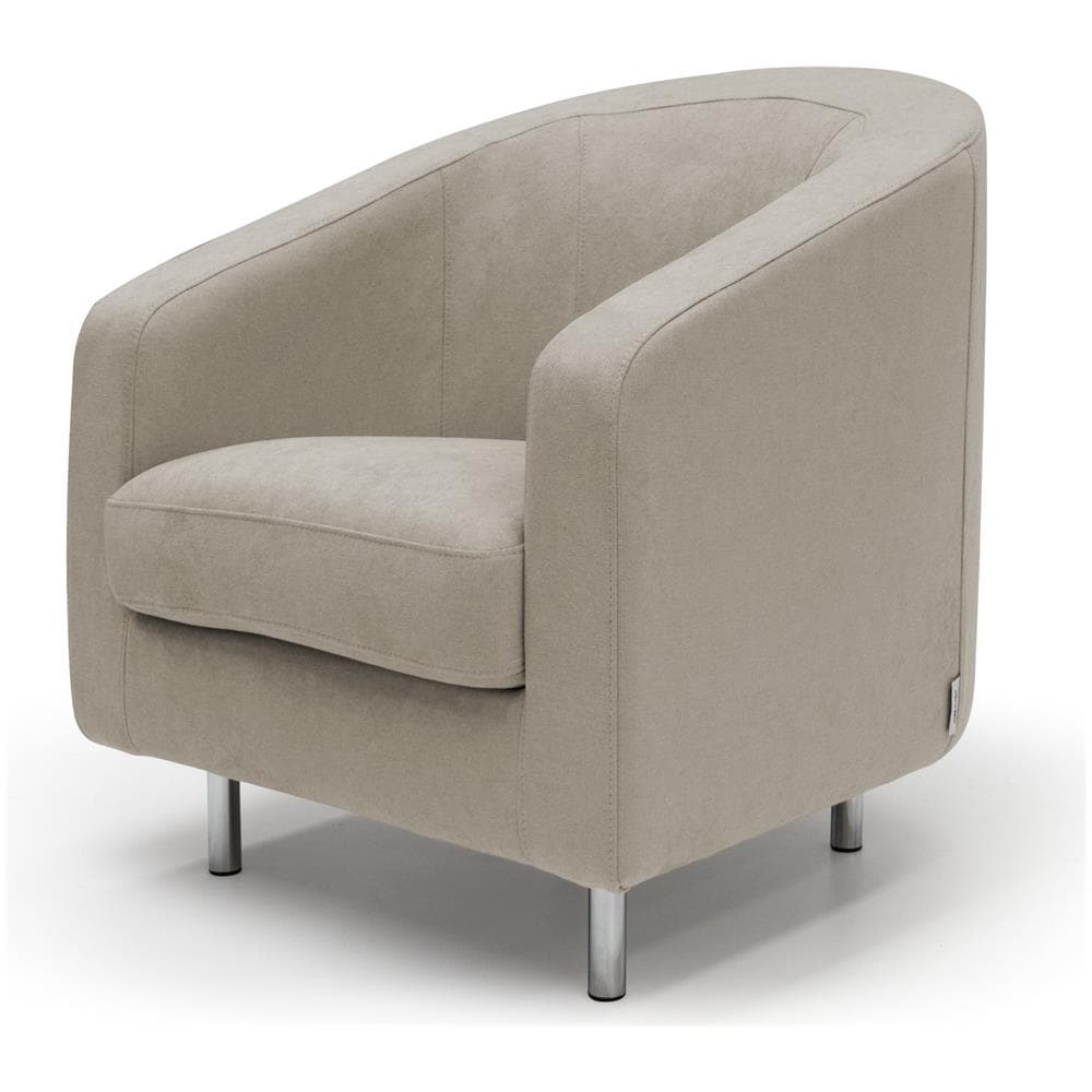 Poltrona Sally In Tessuto Made In Italy Beige - Foto 2