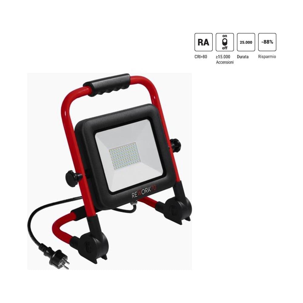 Proiettore Port. Led Rework 70w 4000k 5990 Lm Ip65 - Rw-708540 - Foto 3