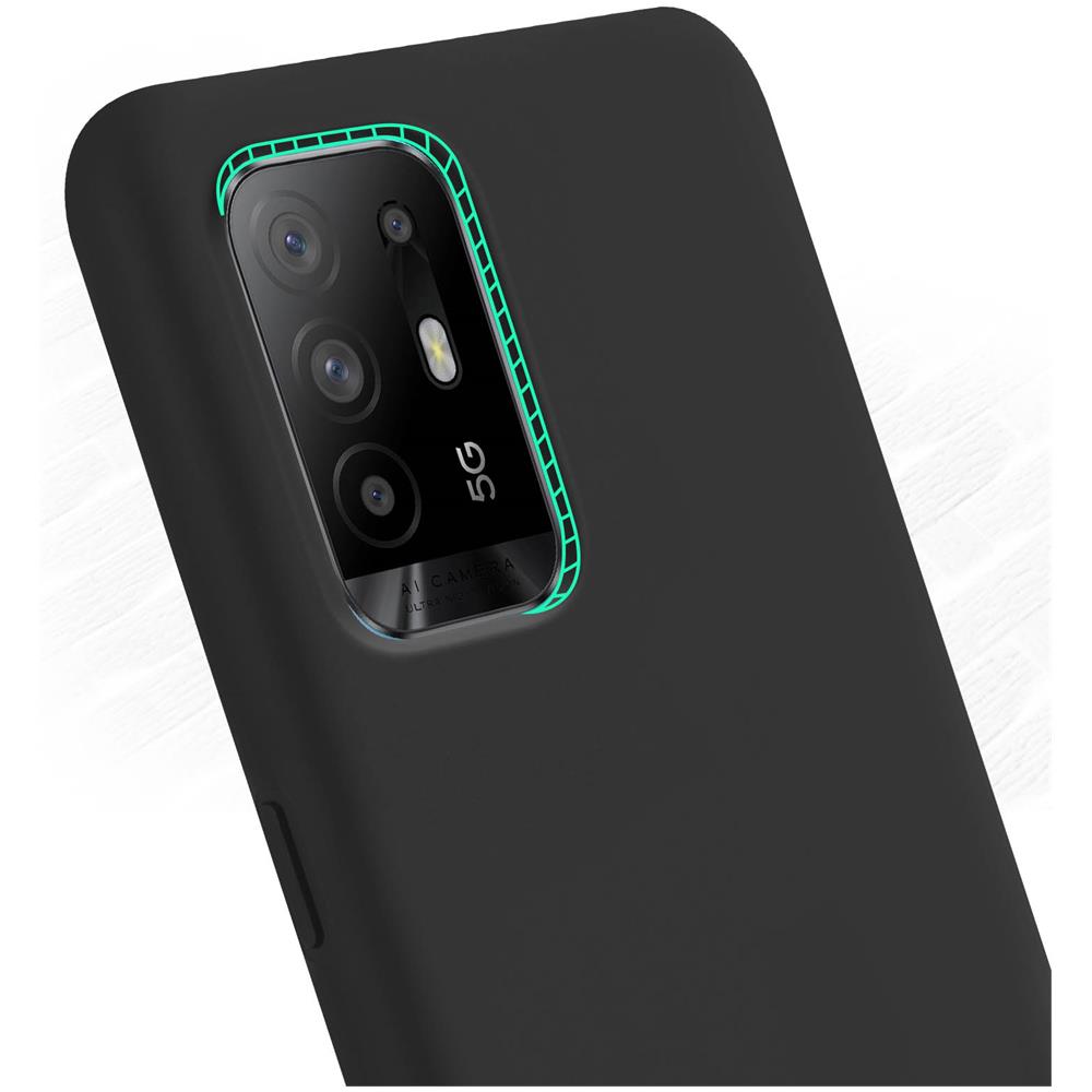 Cover Oppo A94 5g Rigida Silicone Soft Touch Antiurto Originale Nera - Foto 2