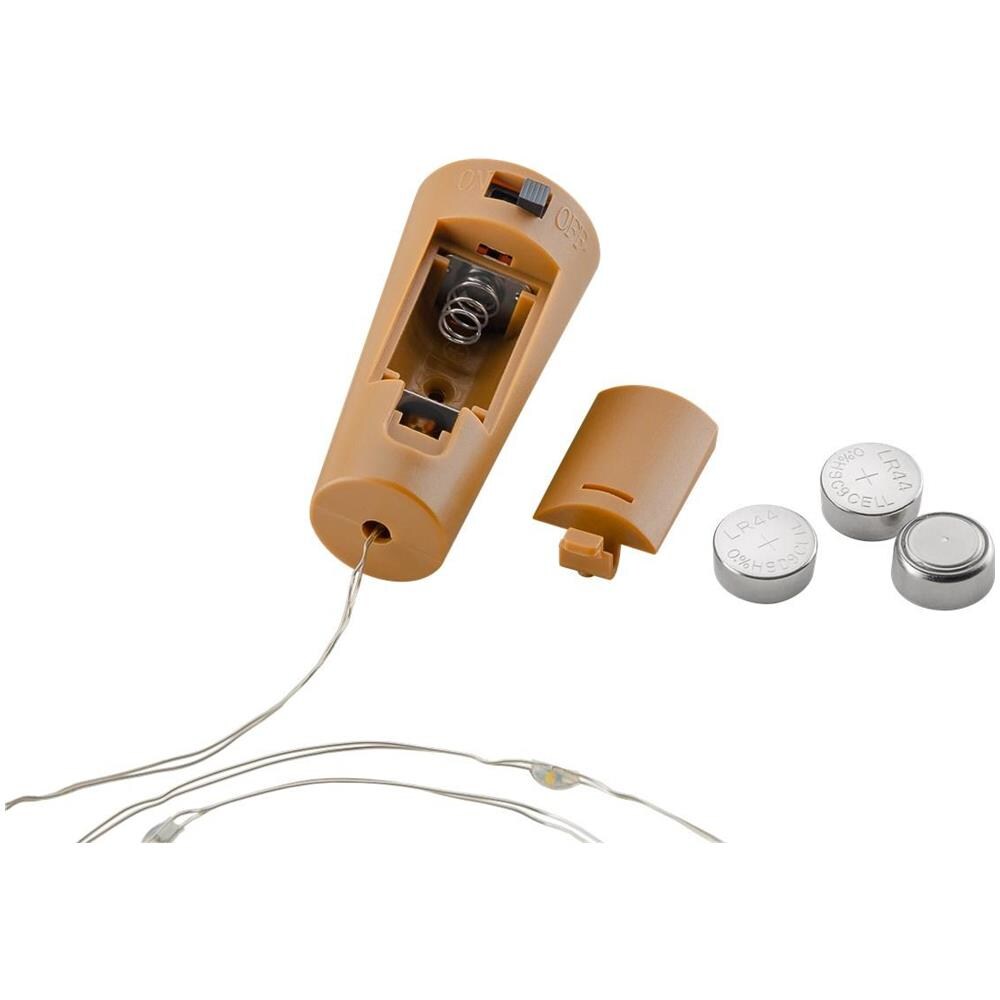 10 Strip Da 20 Led Bianco Caldo Per Bottiglie - Foto 2