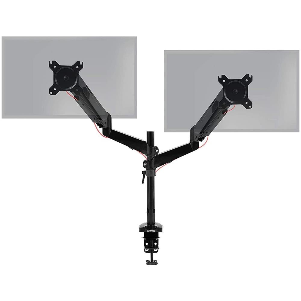 DMG52 Supporto da Scrivania per 2 Monitor 15" - 27" con 2 Braccia Portata Max 8 Kg per Braccio - Foto 1