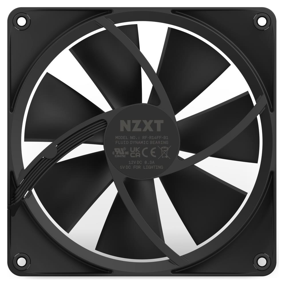 F140 RGB Case per computer Ventilatore 14 cm Nero 1 pz - Foto 1