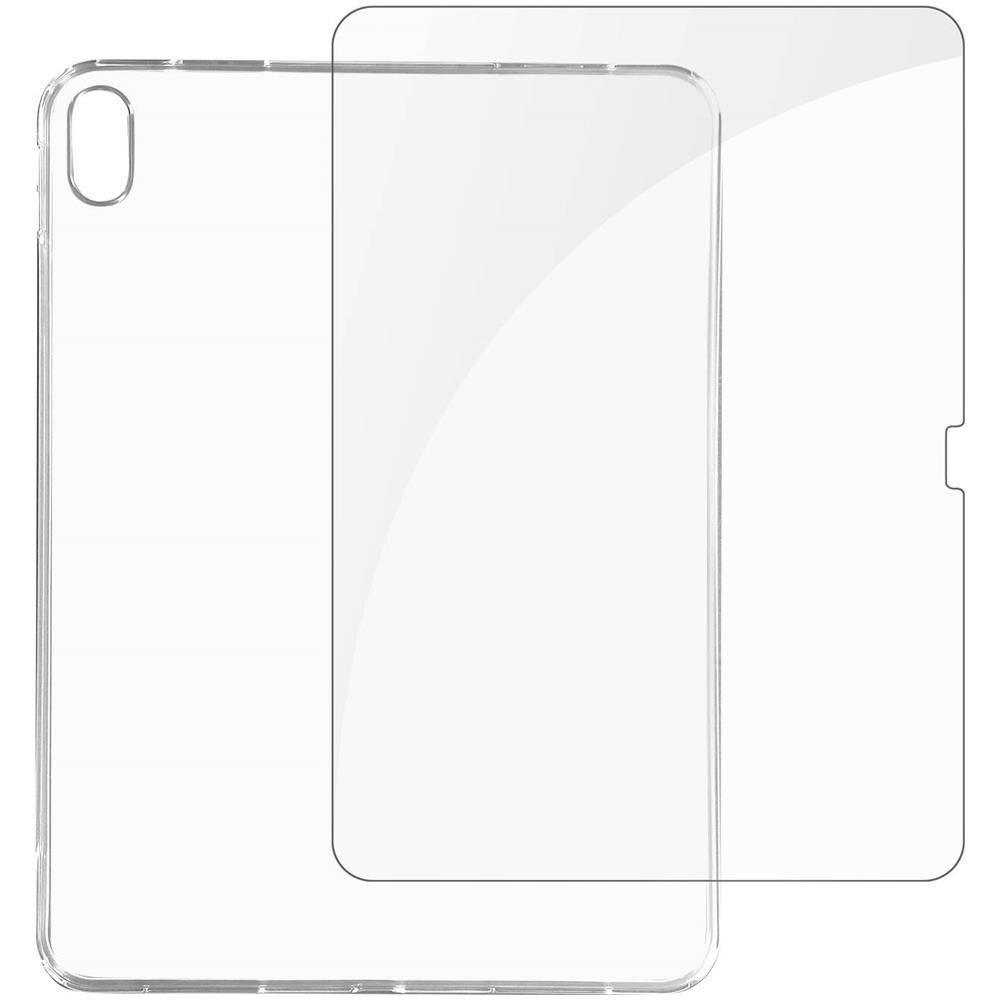 Cover Silicone Ipad A16 / 10.9 2022 Trasparente + Vetro Temperato 9h Trasparente - Foto 1