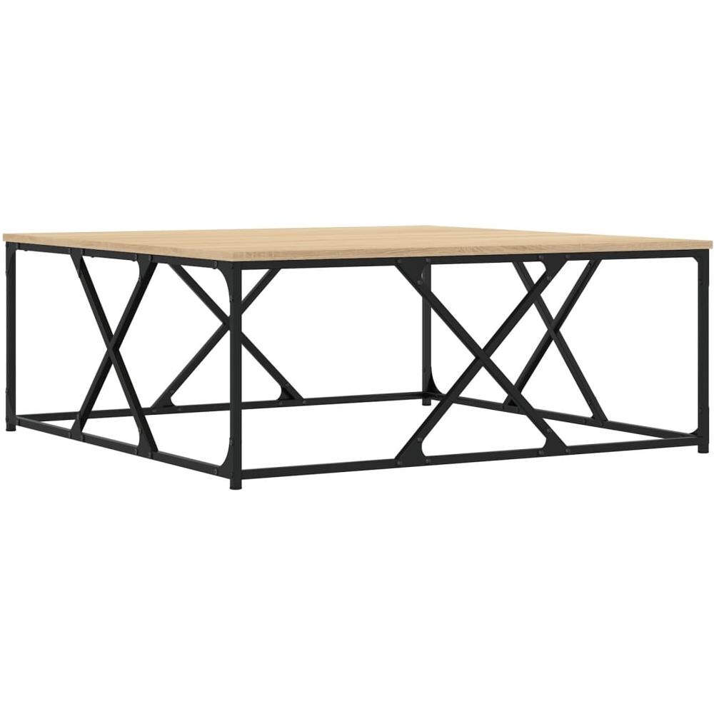 Tavolino Salotto Rovere Sonoma 100x100x40 Cm Legno Multistrato - Foto 2