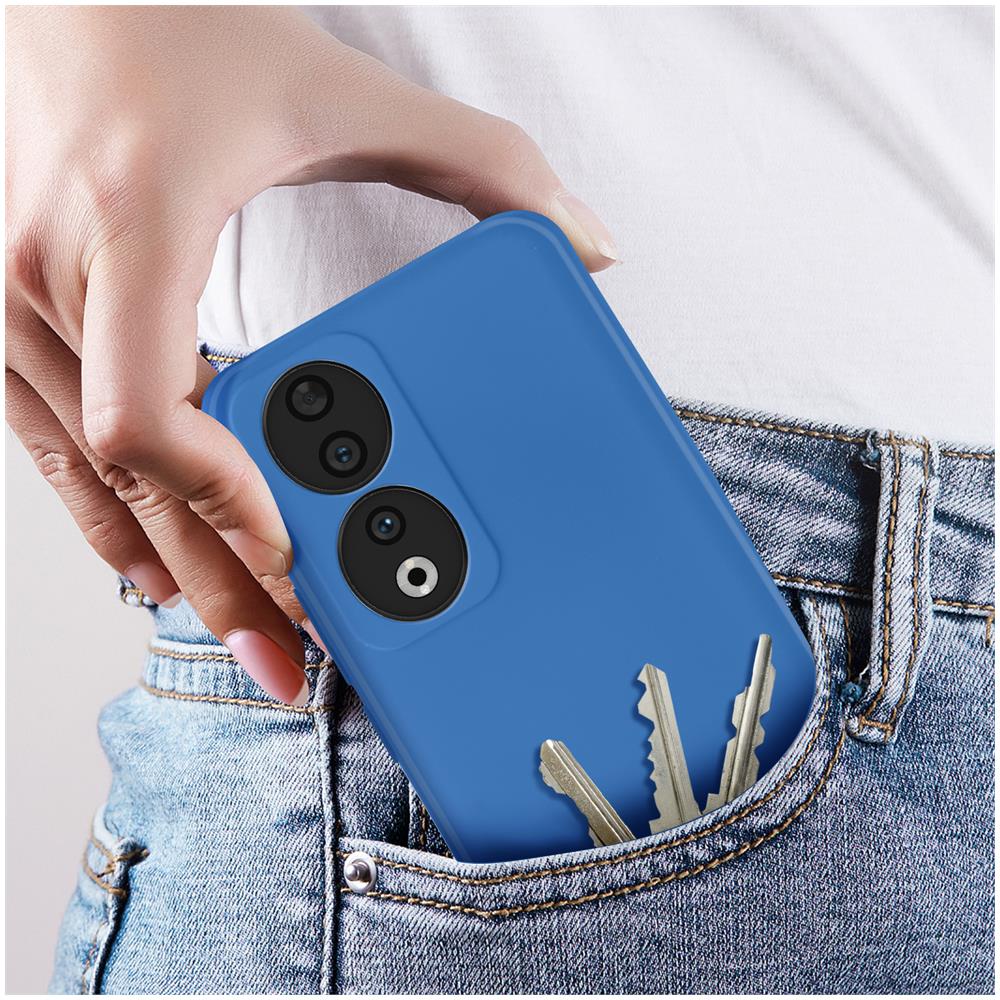 Cover Per Honor 90 Semi-rigida Soft-touch Serie Fast Cover Blu - Foto 5