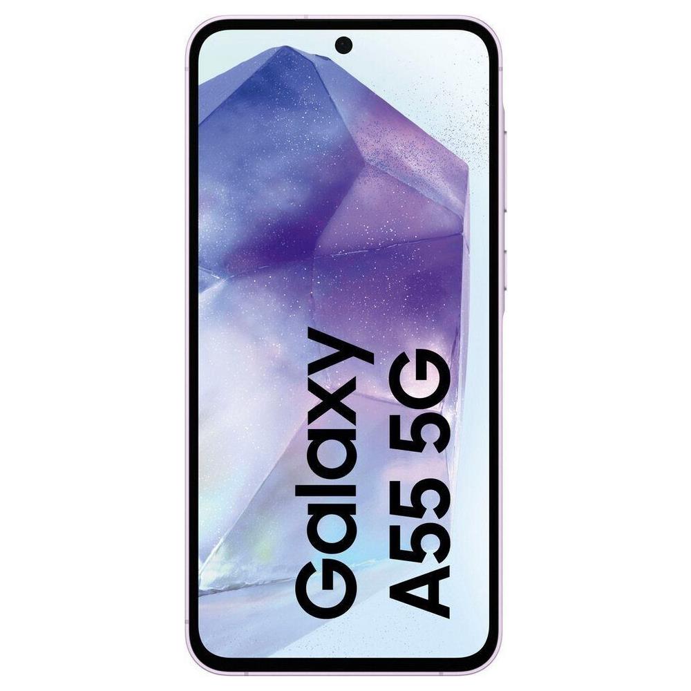 Galaxy A55 5G 128 GB 5G Dual Sim Display 6.6" AMOLED Slot Nano SD Fotocamera 50 Mpx Android 14 Europa Lillà - Foto 2