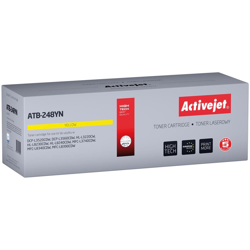 ATB-248YN Toner per stampanti Brother; Ricambio Brother TN248Y; Supremo; 1000 pagine; giallo) - Foto 1
