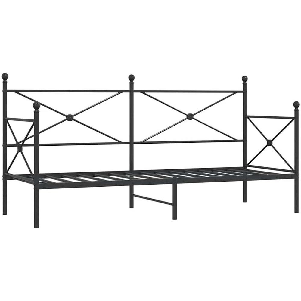 Dormeuse senza Materasso Nero 90x200 cm in Acciaio - Foto 1