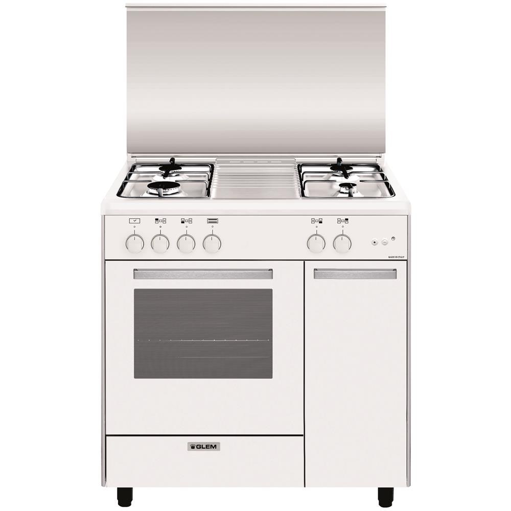 Cucina a Gas AS854GX 4 Fuochi Gas Forno Gas Classe A Dimensioni 80x50 Colore Bianco Serie Alpha - Foto 1