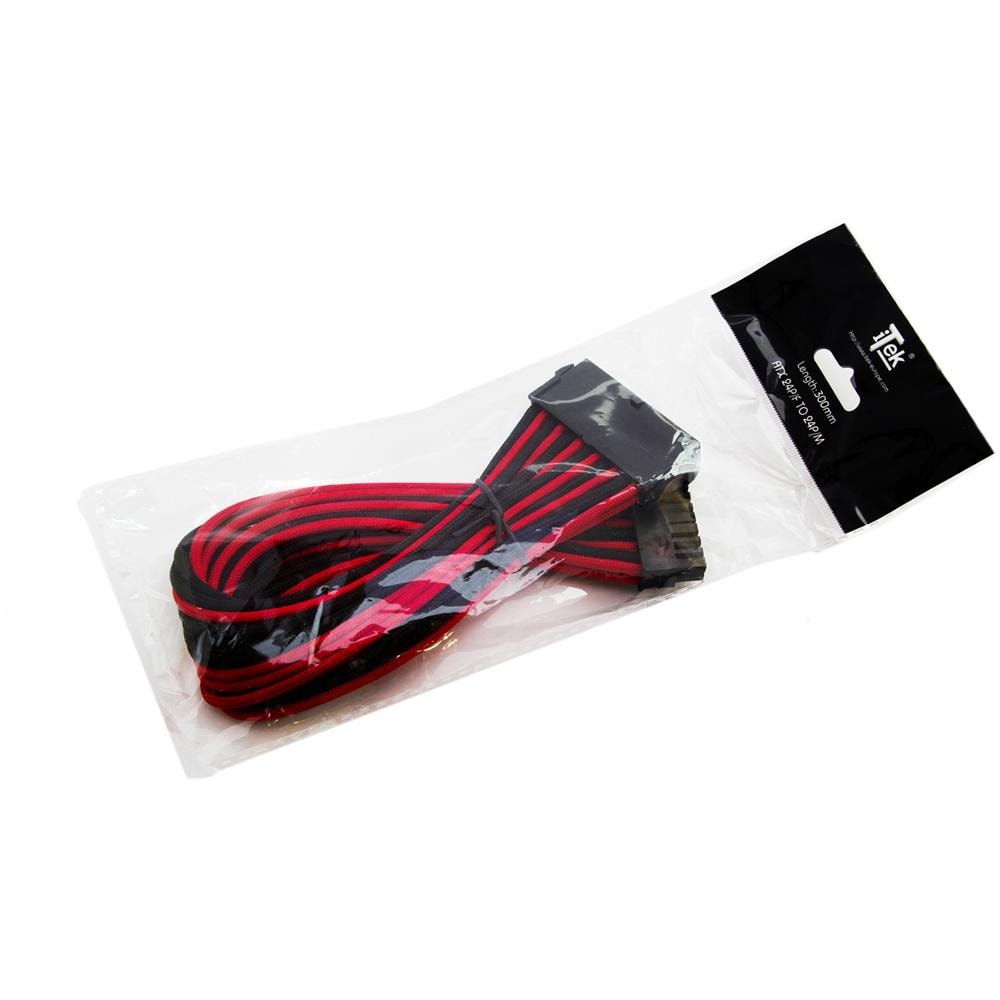 Cavo / Prolunga di Alimentazione Interno ITCPMB24BR Maschio / Femmina ATX 24Pin a 24Pin 300 mm Nero / Rosso - Foto 1