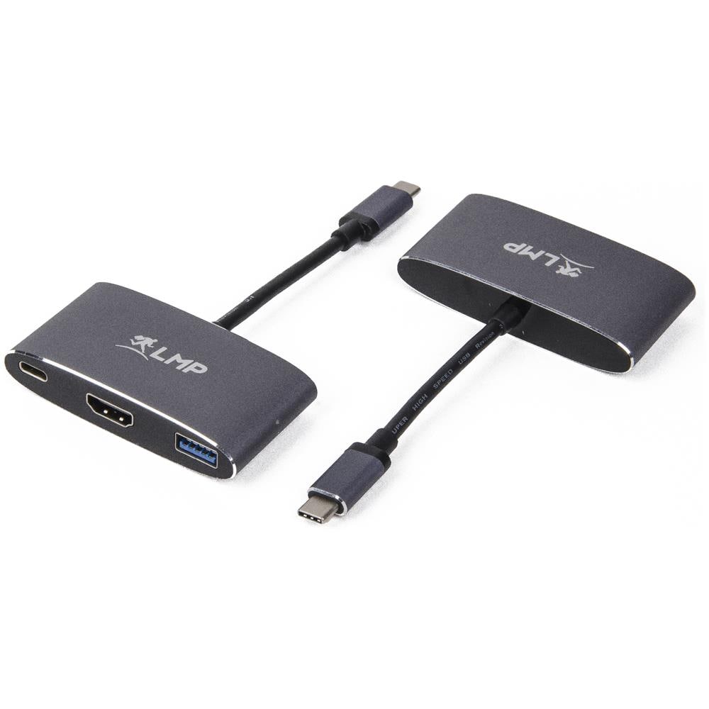 15948 Usb-C (M) To Hdmi [4kx2k] (F) & Usb 3.0 (F) & Usb-C Charging Multiport Adapter, Space Gray - Foto 1
