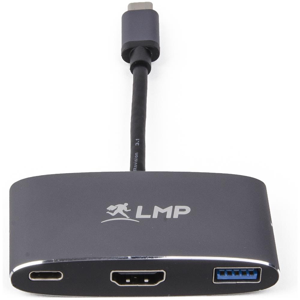 15948 Usb-C (M) To Hdmi [4kx2k] (F) & Usb 3.0 (F) & Usb-C Charging Multiport Adapter, Space Gray - Foto 3