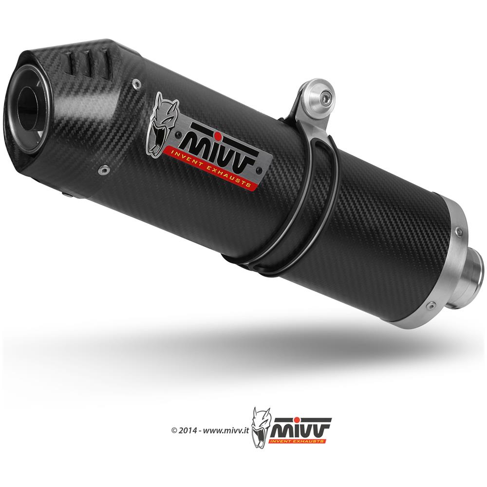 Silenziatore S. 017. l3c Oval Carbonio Carbon Cap Suzuki Gsf 650 Bandit - Foto 1