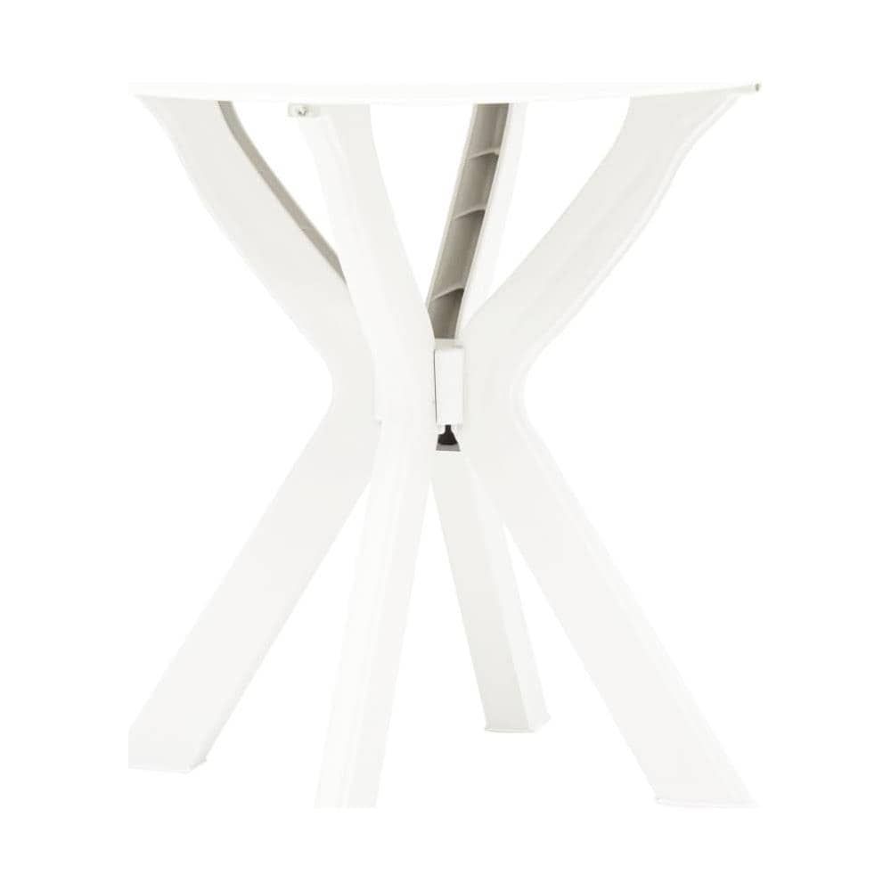 Tavolo Da Bistrot Bianco Ø70 Cm In Plastica - Foto 1