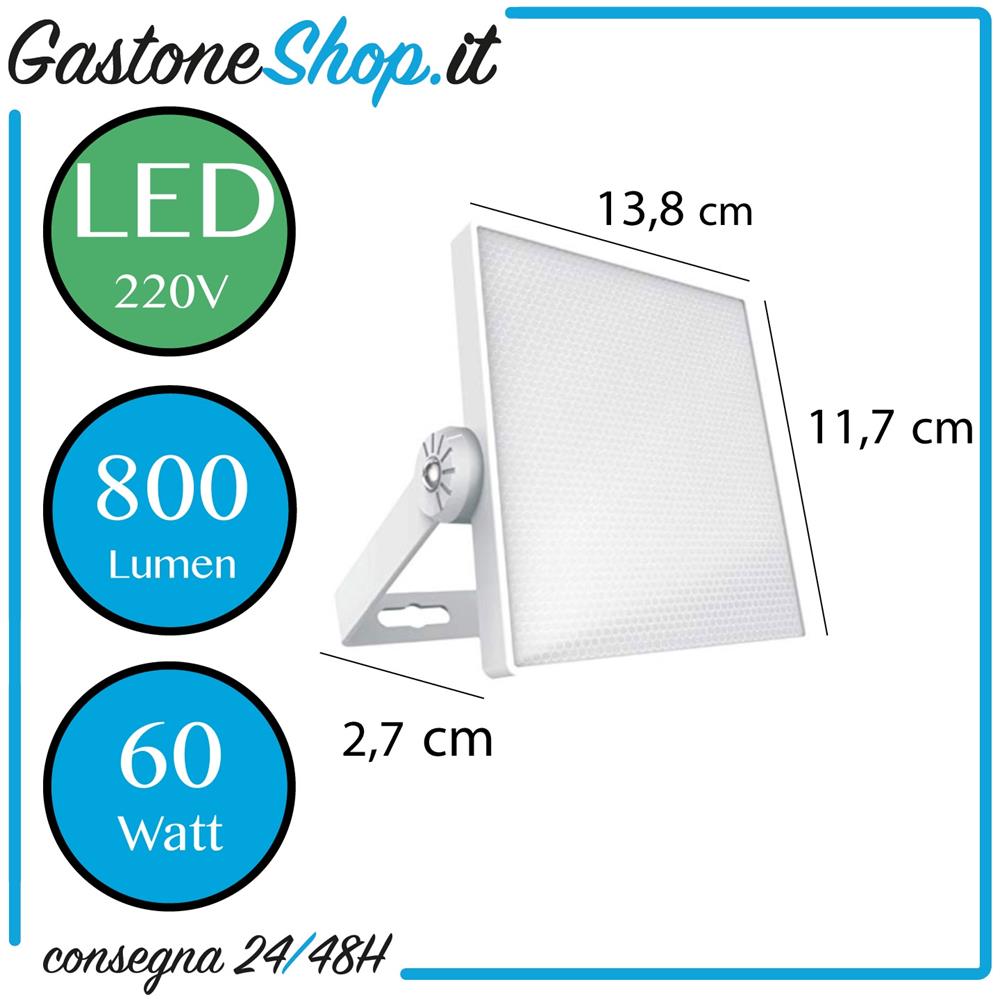 Proiettore A Led Slim Lumen Luce Bianca - Foto 1