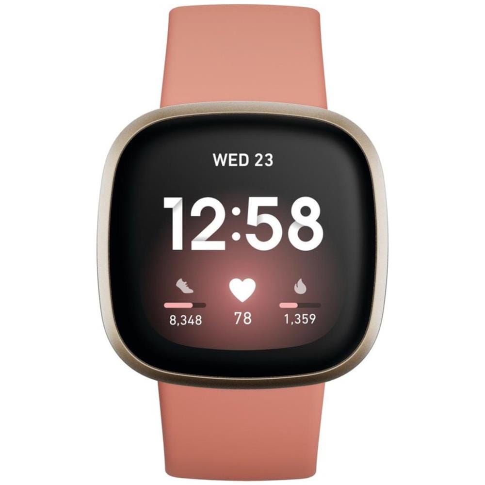 Smartwatch Versa 3 Impermeabile Bluetooth Cardiofrequenza Giroscopio Corallo / Oro - Foto 2