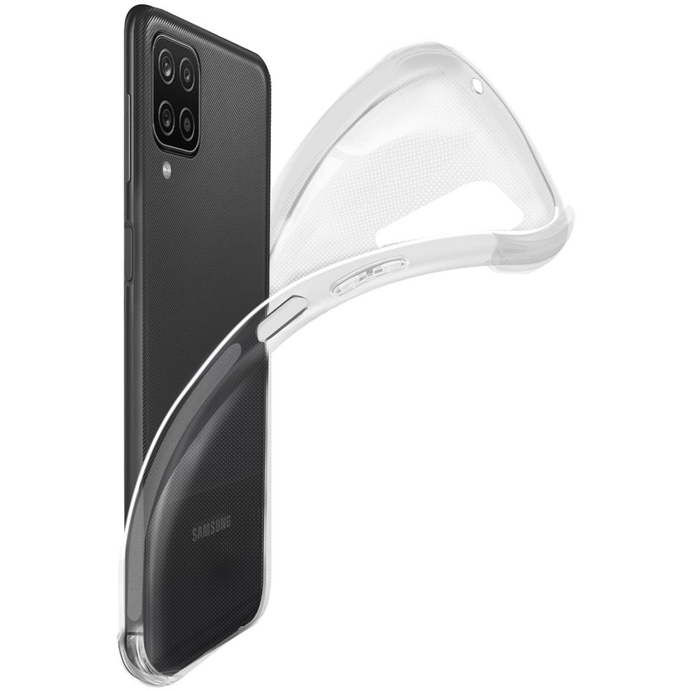 Cover Samsung Galaxy A12 Silicone Flessibile Angoli Bumper Trasparente - Foto 5