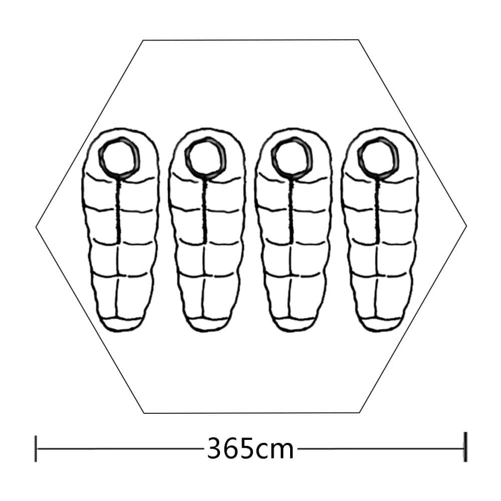 Tenda Per 4 Persone Multicolore - Foto 6