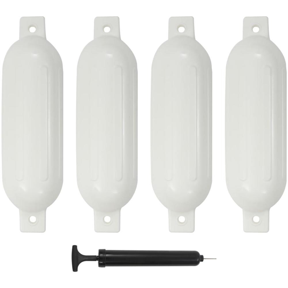 Paraurti per Gommone 4 pz Bianco 51x14 cm in PVC - Foto 1