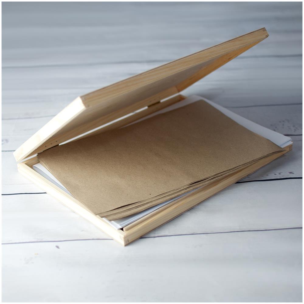 A4 Scatola Di Legno Con Coperchio | 34 X 25,3 X 5,3 Cm | Valigetta Cassetta Conteniore Portaoggetti Portagiochi Cofanetto | Perfetta Per Decoupage Documenti Giocattoli Attrezzi - Foto 2