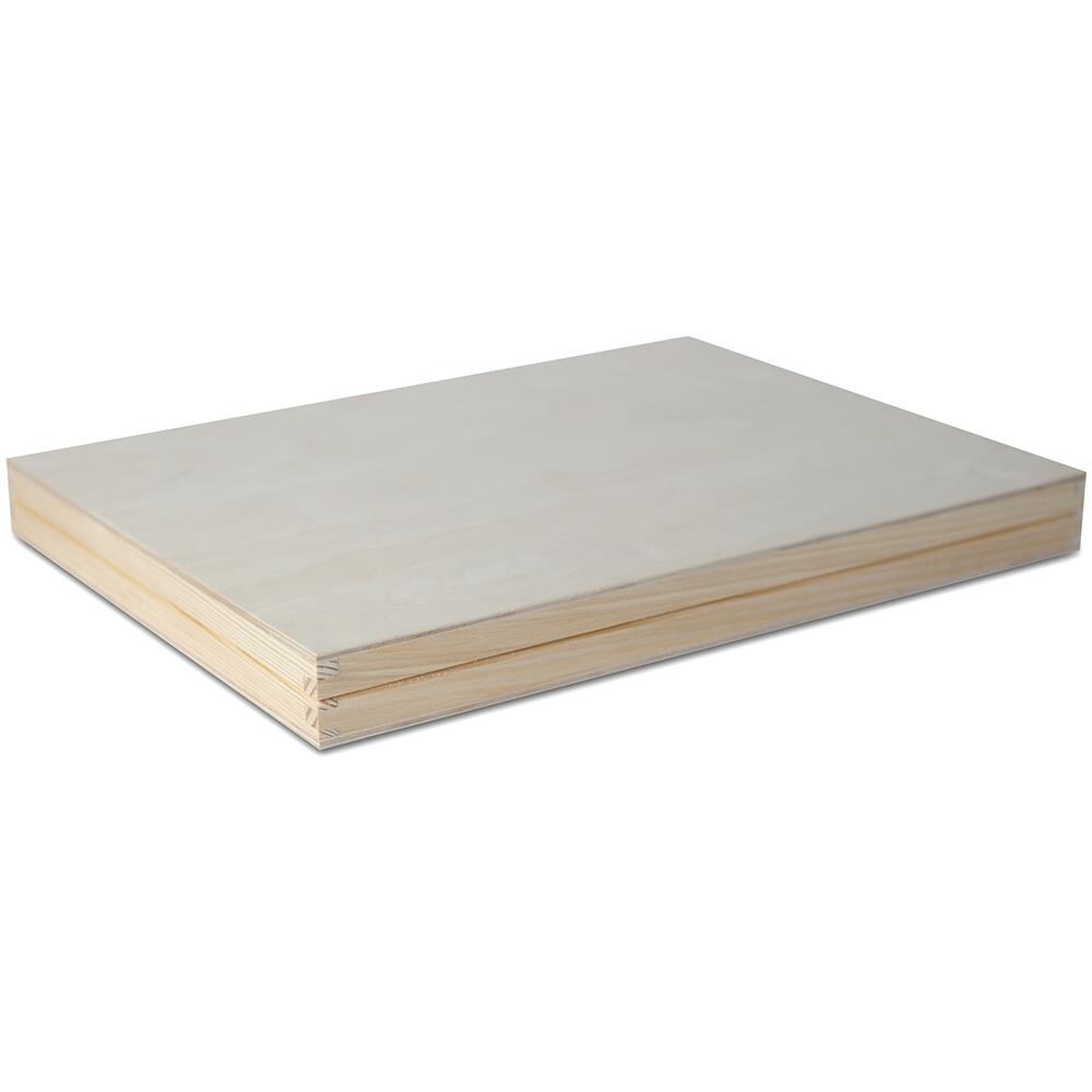 A4 Scatola Di Legno Con Coperchio | 34 X 25,3 X 5,3 Cm | Valigetta Cassetta Conteniore Portaoggetti Portagiochi Cofanetto | Perfetta Per Decoupage Documenti Giocattoli Attrezzi - Foto 5
